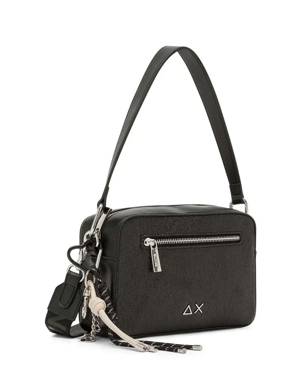 Borsa donna a mano/ tracolla Sun 68 camera bag glitter nero B27SU13 Y46231