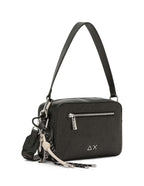 Borsa donna a mano/ tracolla Sun 68 camera bag glitter nero B27SU13 Y46231