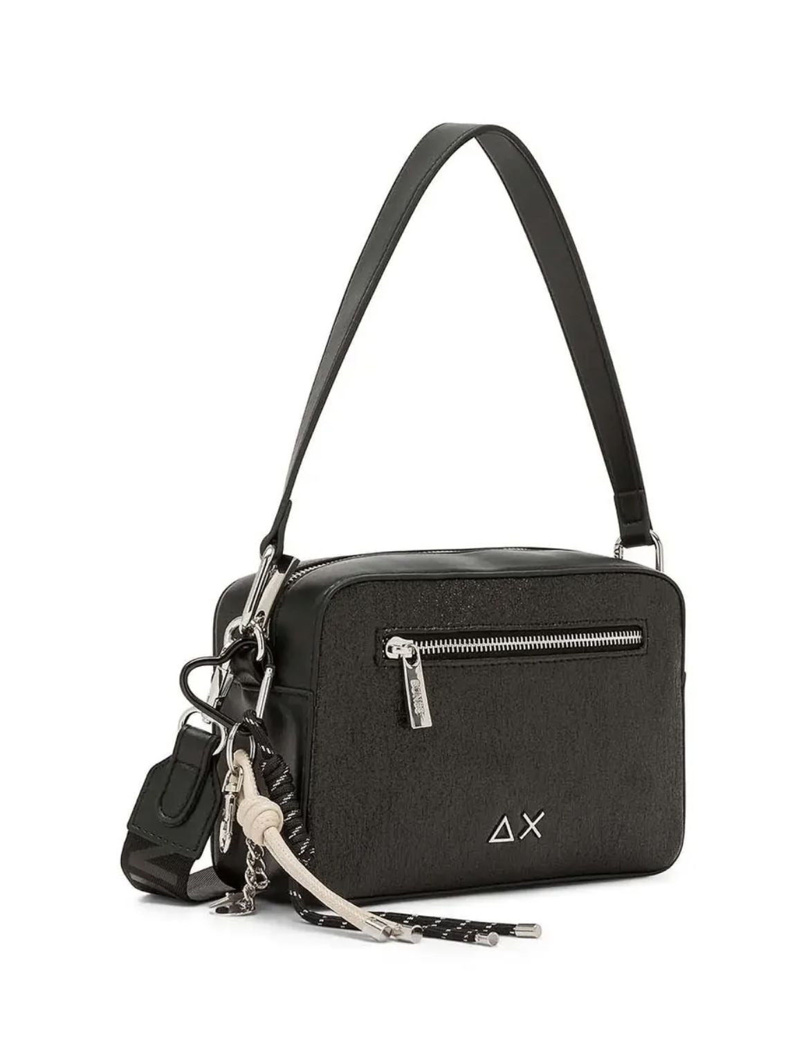 Borsa donna a mano/ tracolla Sun 68 camera bag glitter nero B27SU13 Y46231