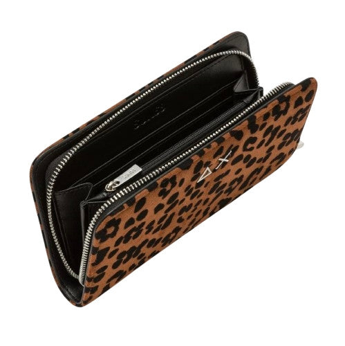 Portafoglio donna Sun 68 wallet bag animalier cacao/nero A27SU02 Y46237