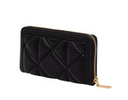 Portafoglio donna Love Moschino zip around trapuntata nero A27MO01 JC5644PP1PLC0000