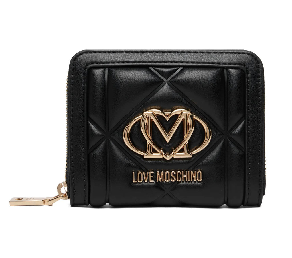 Portafoglio donna Love Moschino zip around nero A27MO03 JC5641PP1PLC0000