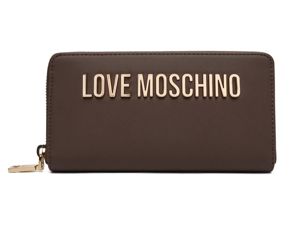 Portafoglio donna Love Moschino zip around marrone A27MO06 JC5611PP1PKD0300