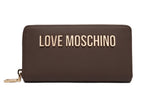 Portafoglio donna Love Moschino zip around marrone A27MO06 JC5611PP1PKD0300