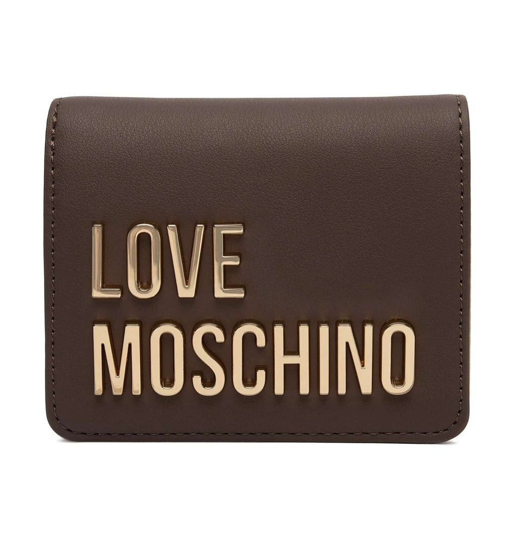Portafoglio donna Love Moschino a libretto in ecopelle marrone A27MO08 JC5612PP1PKD0300
