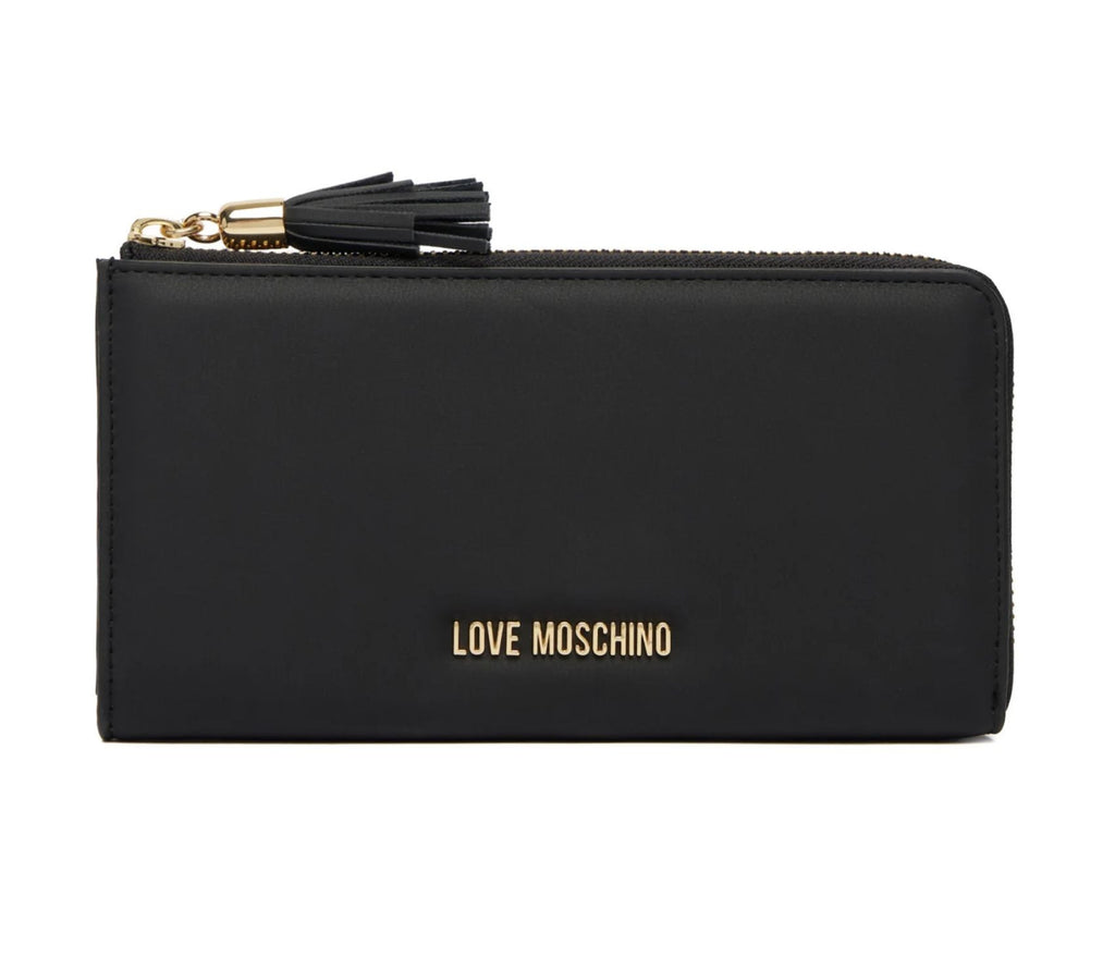 Portafoglio donna Love Moschino con zip nero A27MO09 JC5690PP1PKD0000