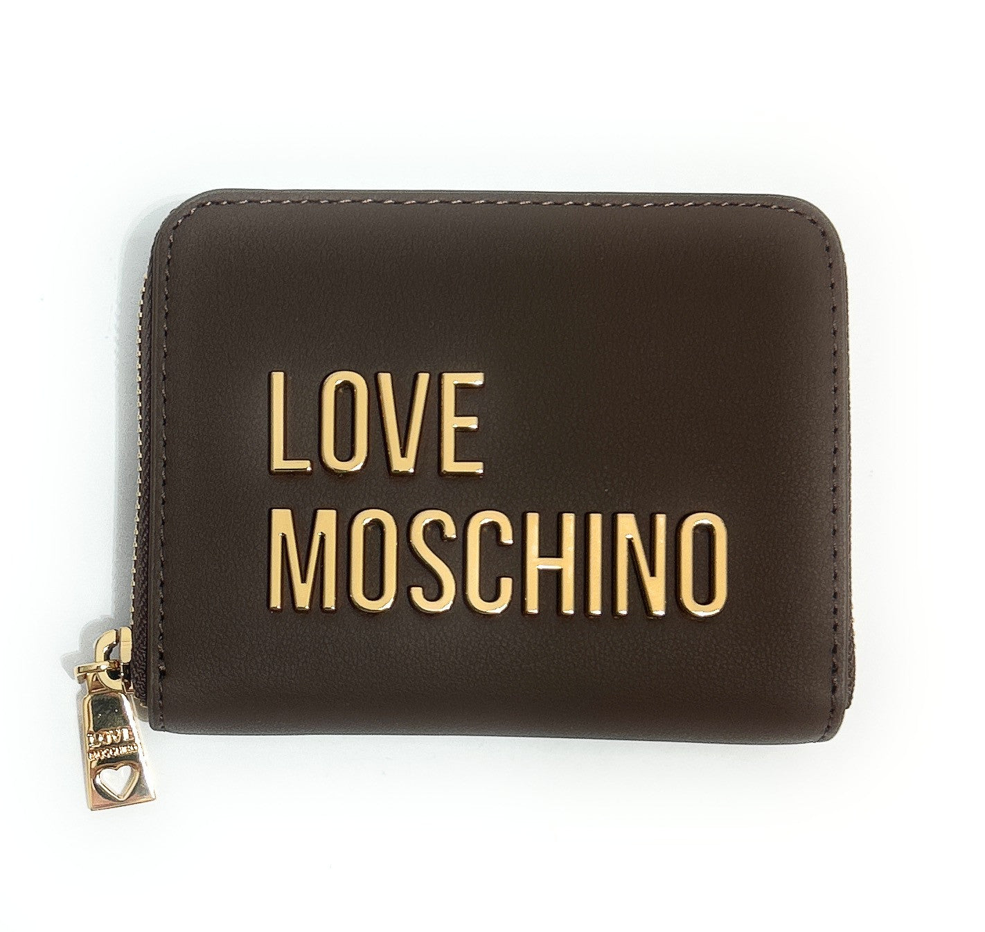 Portafoglio donna Love Moschino zip around small marrone A27MO07 JC5613PP1PKD0300