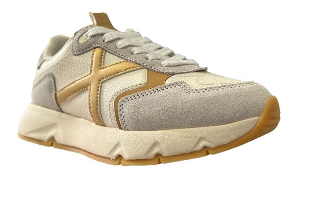Sneaker donna Munich Mamba 16 bianco/ oro D27MU04 4191016