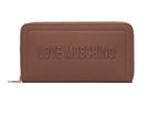 Portafoglio donna Love Moschino zip around marrone cuoio A27MO14 JC5500PP1PLE0200