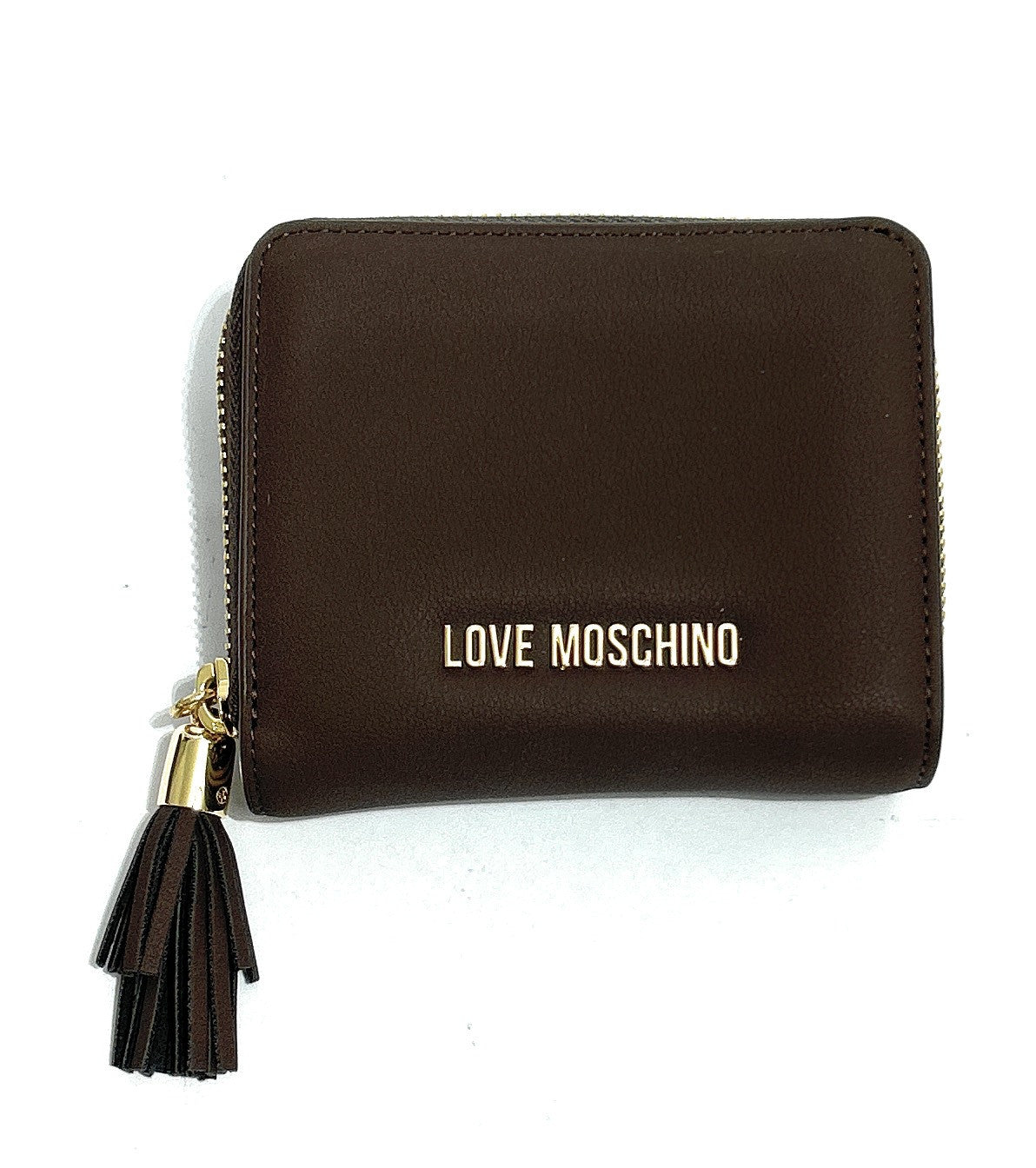 Portafoglio donna Love Moschino con zip marrone A27MO12 JC5689PP1PKD0300