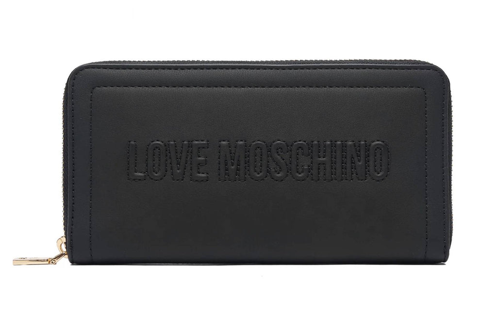 Portafoglio donna Love Moschino zip around nero A27MO13 JC5500PP1PLE0000