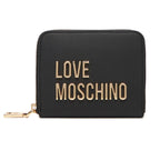 Portafoglio donna Love Moschino zip around small nero A27MO18 JC5613PP1PKD0000