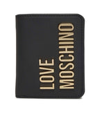 Portafoglio donna Love Moschino a libretto in ecopelle nero/oro A27MO20 JC5612PP1PKD0000