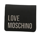 Portafoglio donna Love Moschino a libretto in ecopelle nero/nickel A27MO21 JC5612PP1PKD000B
