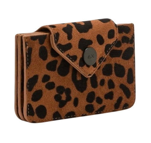 Portafoglio donna Sun 68 card holder animalier 7111 cacao/nero A27SU05 Y46236