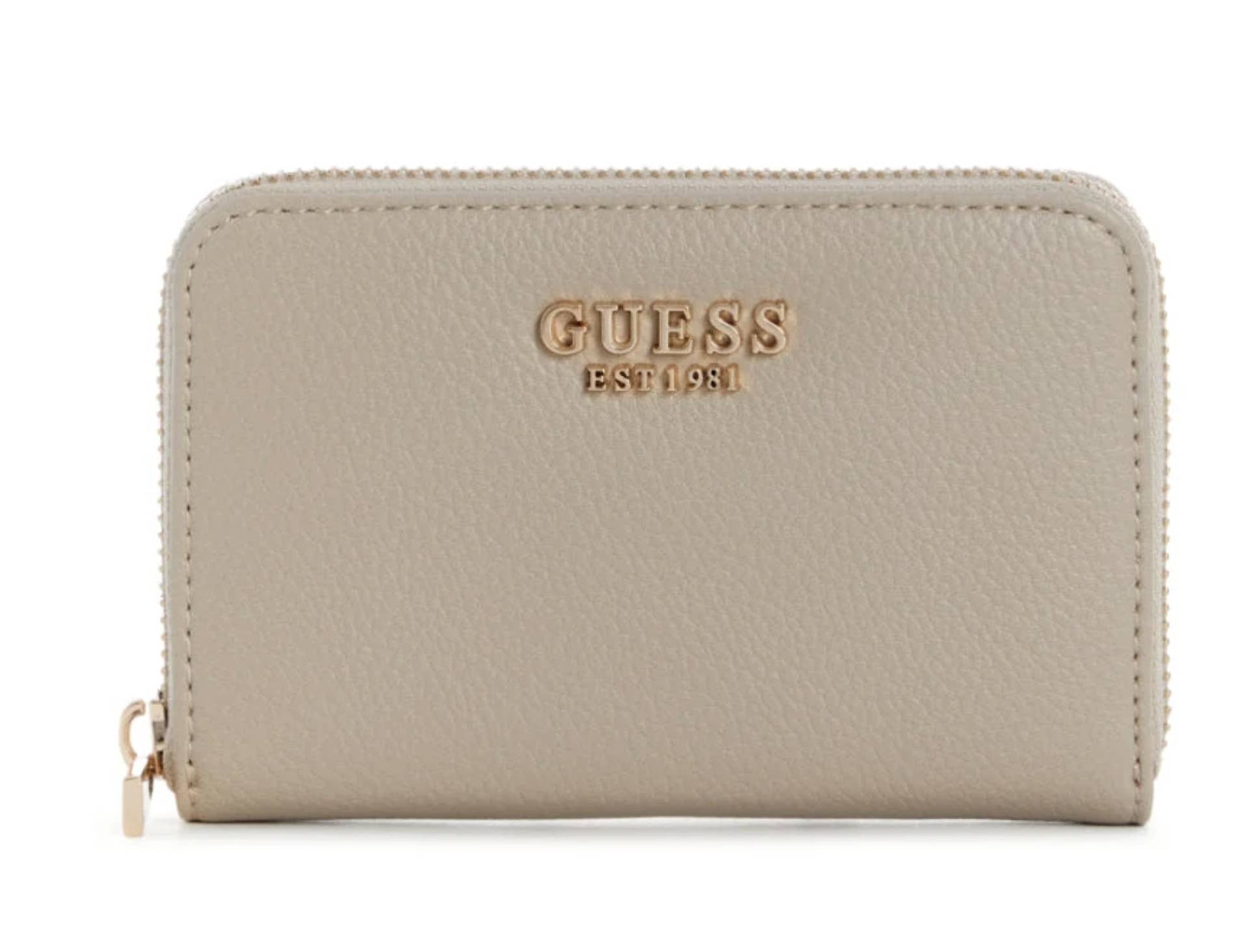 Portafoglio donna Guess Melody medium zip around light taupe A27GU33 BG9735140