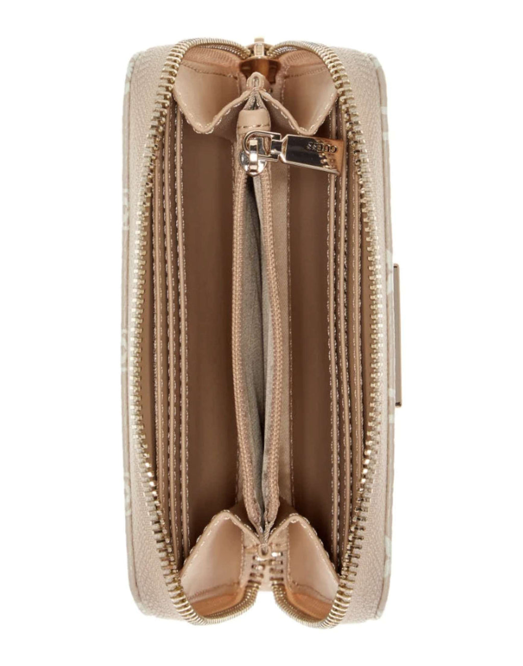 Portafoglio donna Guess Melody medium zip around light taupe A27GU33 BG9735140