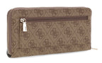 Portafoglio donna Guess zip around Yvonne SLG latte logo A27GU39 SG2378146