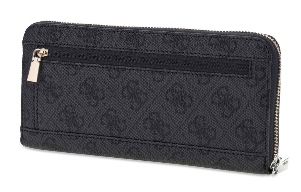 Portafoglio donna Guess zip around Yvonne SLG coal logo A27GU38 SG2378146