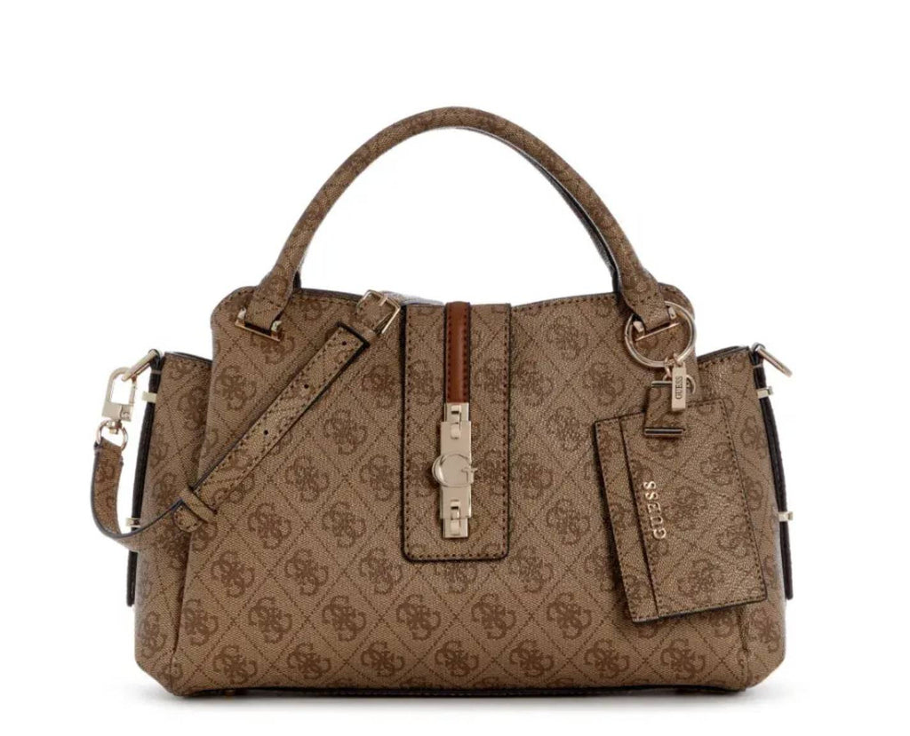 Borsa donna Guess a mano/tracolla Yvonne latte logo B27GU140 SG237806