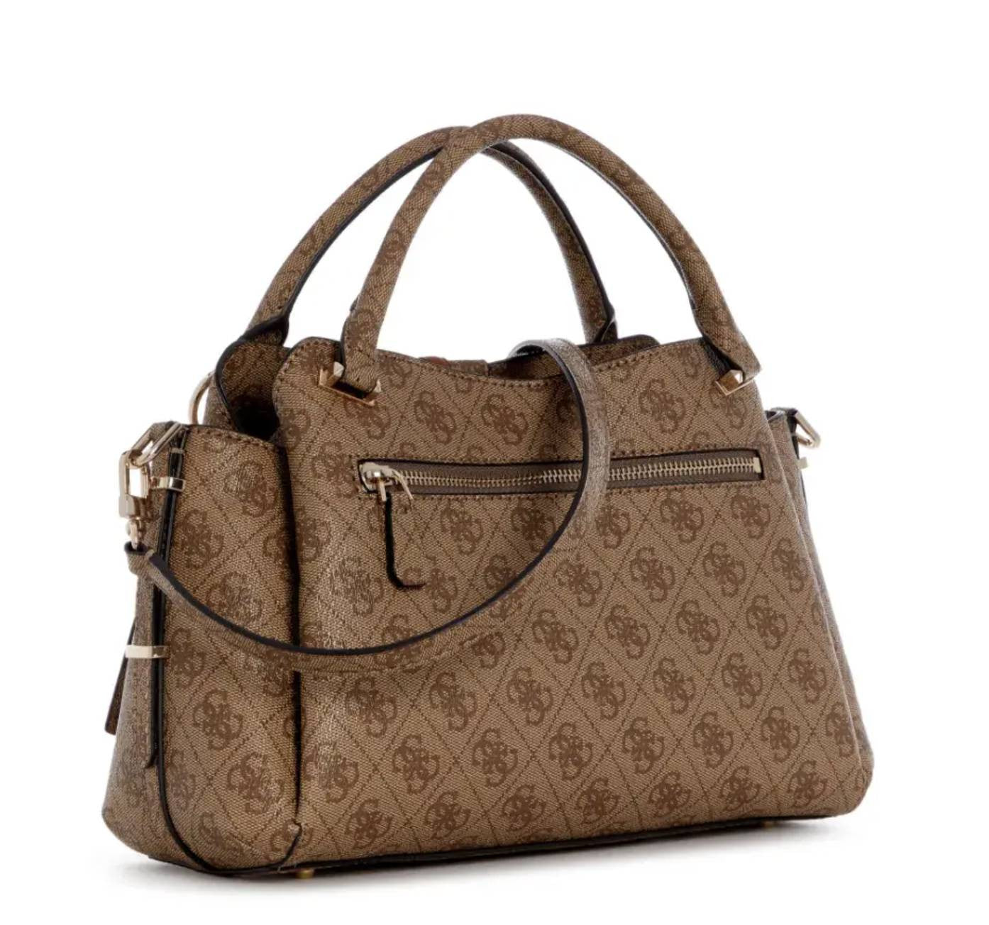 Borsa donna Guess a mano/tracolla Yvonne latte logo B27GU140 SG237806