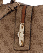Borsa donna Guess a mano/tracolla Yvonne latte logo B27GU140 SG237806