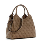 Borsa donna Guess a mano/spalla Lorella latte logo B27GU145 SG248422
