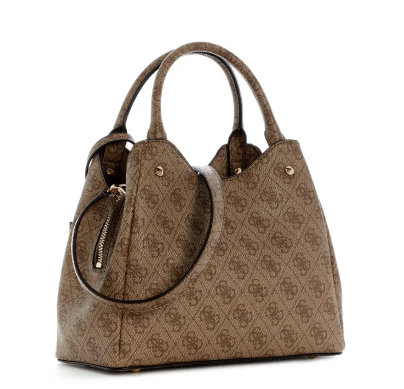 Borsa donna Guess a mano/spalla Lorella latte logo B27GU145 SG248422