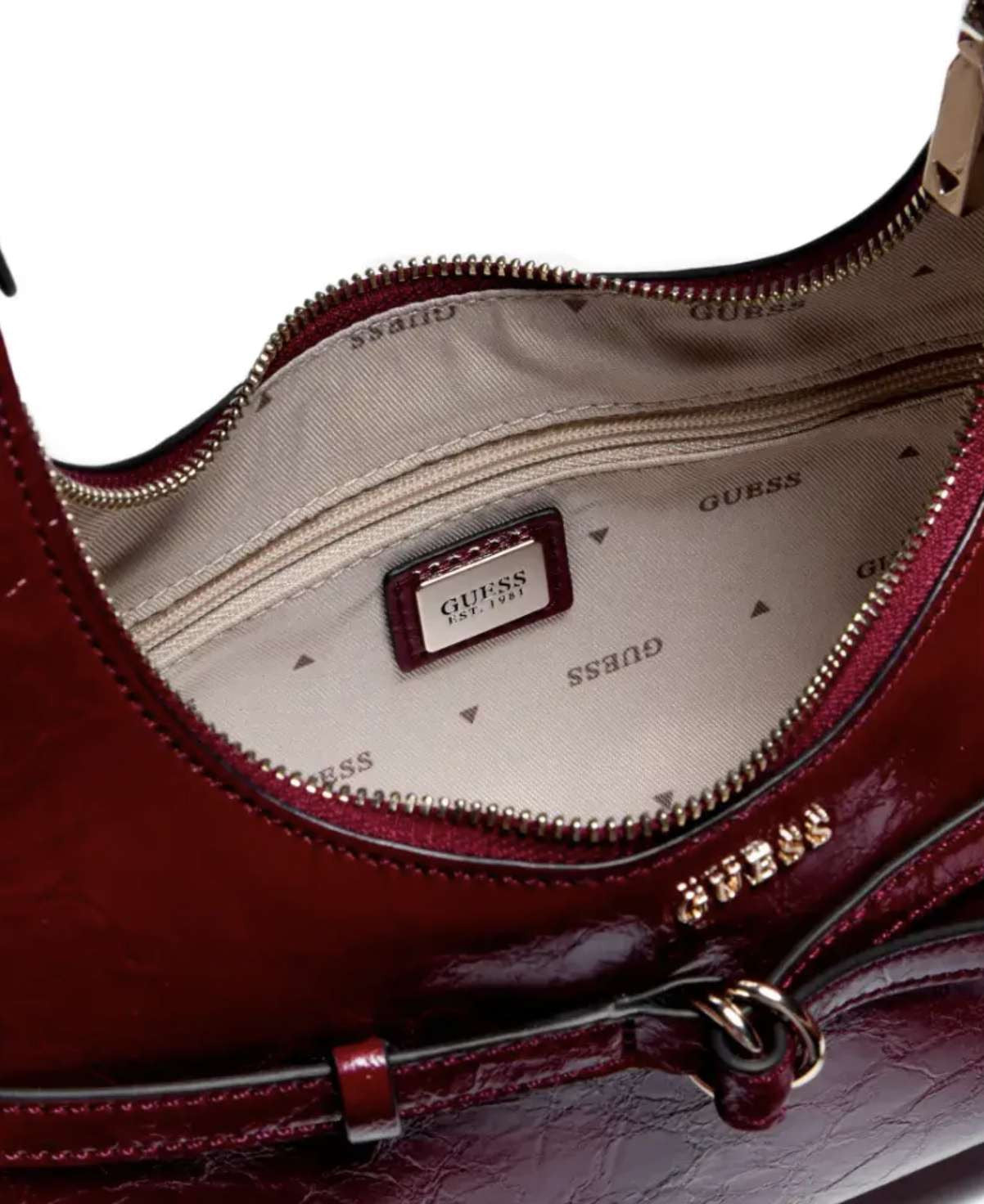 Borsa donna Guess hobo Taylor mini red B27GU147 TG232577