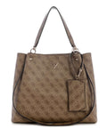 Borsa donna Guess a mano/spalla Lorella latte logo B27GU152 SG248423
