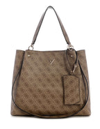 Borsa donna Guess a mano/spalla Lorella latte logo B27GU152 SG248423