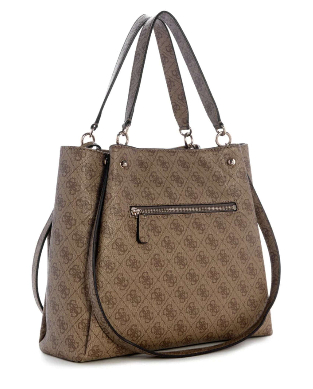 Borsa donna Guess a mano/spalla Lorella latte logo B27GU152 SG248423