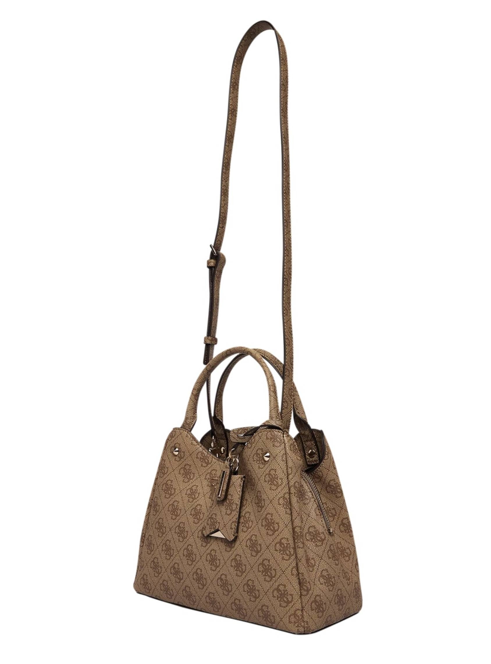 Borsa donna Guess a mano/spalla Lorella latte logo B27GU152 SG248423