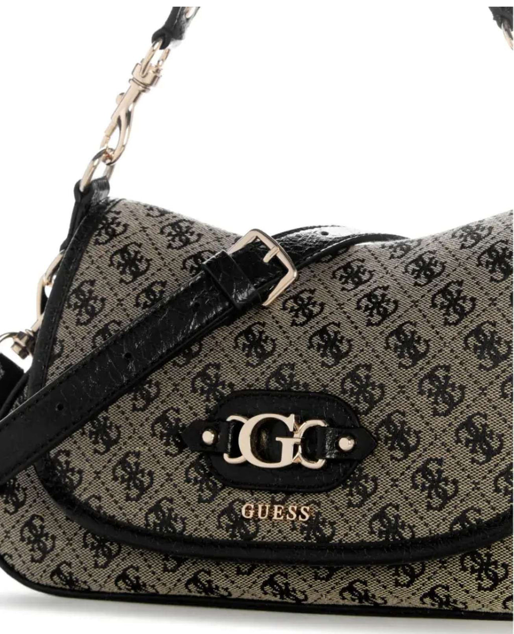 Borsa donna Guess Samantha Flap Shoulder bag black logo B27GU159 JT231319