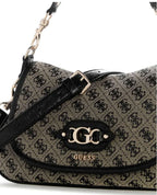 Borsa donna Guess Samantha Flap Shoulder bag black logo B27GU159 JT231319