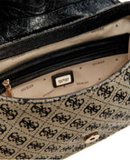Borsa donna Guess Samantha Flap Shoulder bag black logo B27GU159 JT231319