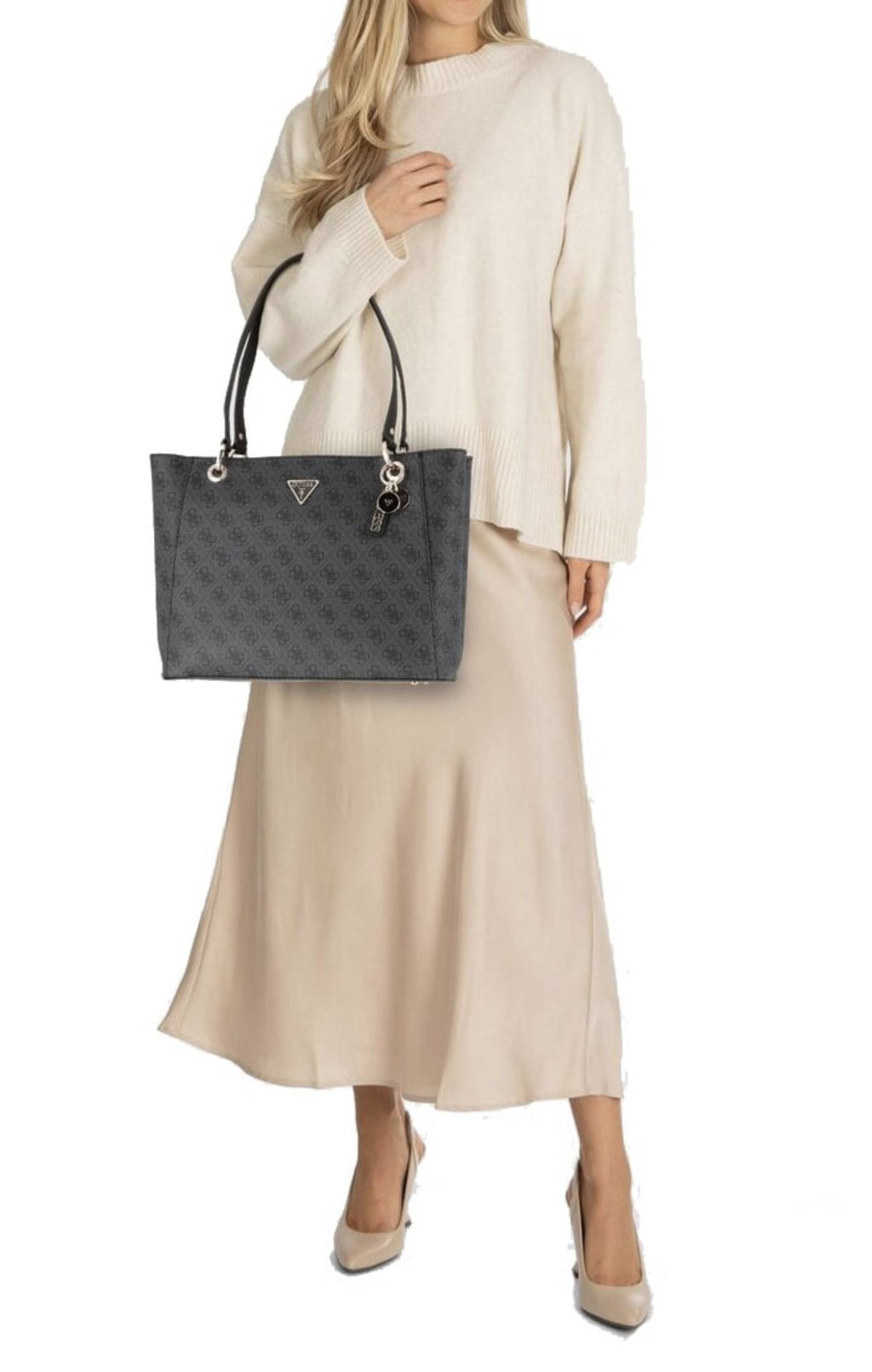 Borsa Guess Noelle II tote coal logo B27GU161 BG967225