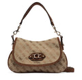 Borsa donna Guess Samantha Flap Shoulder bag latte logo/ brown B27GU160 JG231319