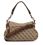 Borsa donna Guess Samantha Flap Shoulder bag latte logo/ brown B27GU160 JG231319