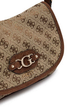 Borsa donna Guess Samantha Flap Shoulder bag latte logo/ brown B27GU160 JG231319