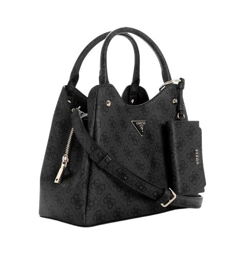 Borsa donna Guess a mano/spalla Lorella coal logo B27GU158 SG248422