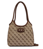 Borsa Guess a mano/tracolla Samantha mini latte logo brown B27GU162 JG231375