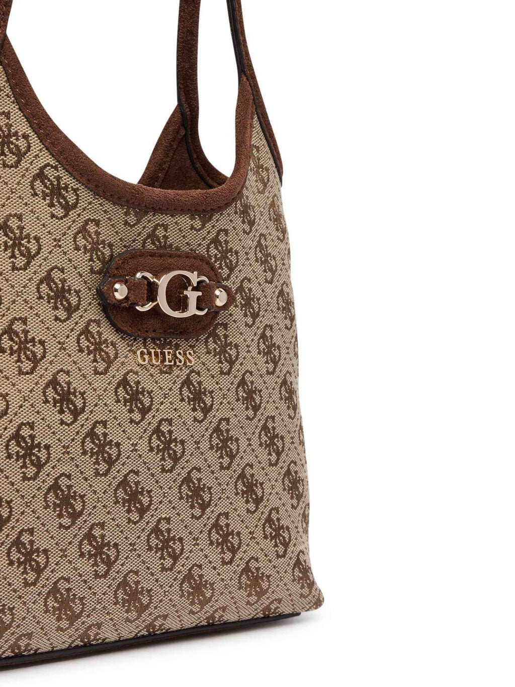 Borsa Guess a mano/tracolla Samantha mini latte logo brown B27GU162 JG231375