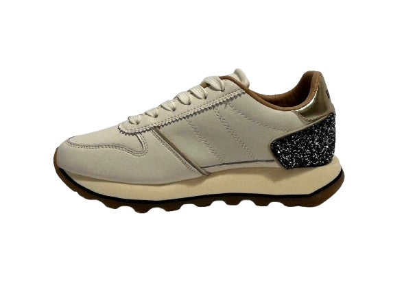 Scarpe donna Blauer sneaker pelle/ecopelle cream/black D27BU06 F6MILLS01/LEG