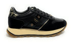 Scarpe donna Blauer sneaker pelle/ecopelle black/leopard D27BU05 F6MILLS01/LEL