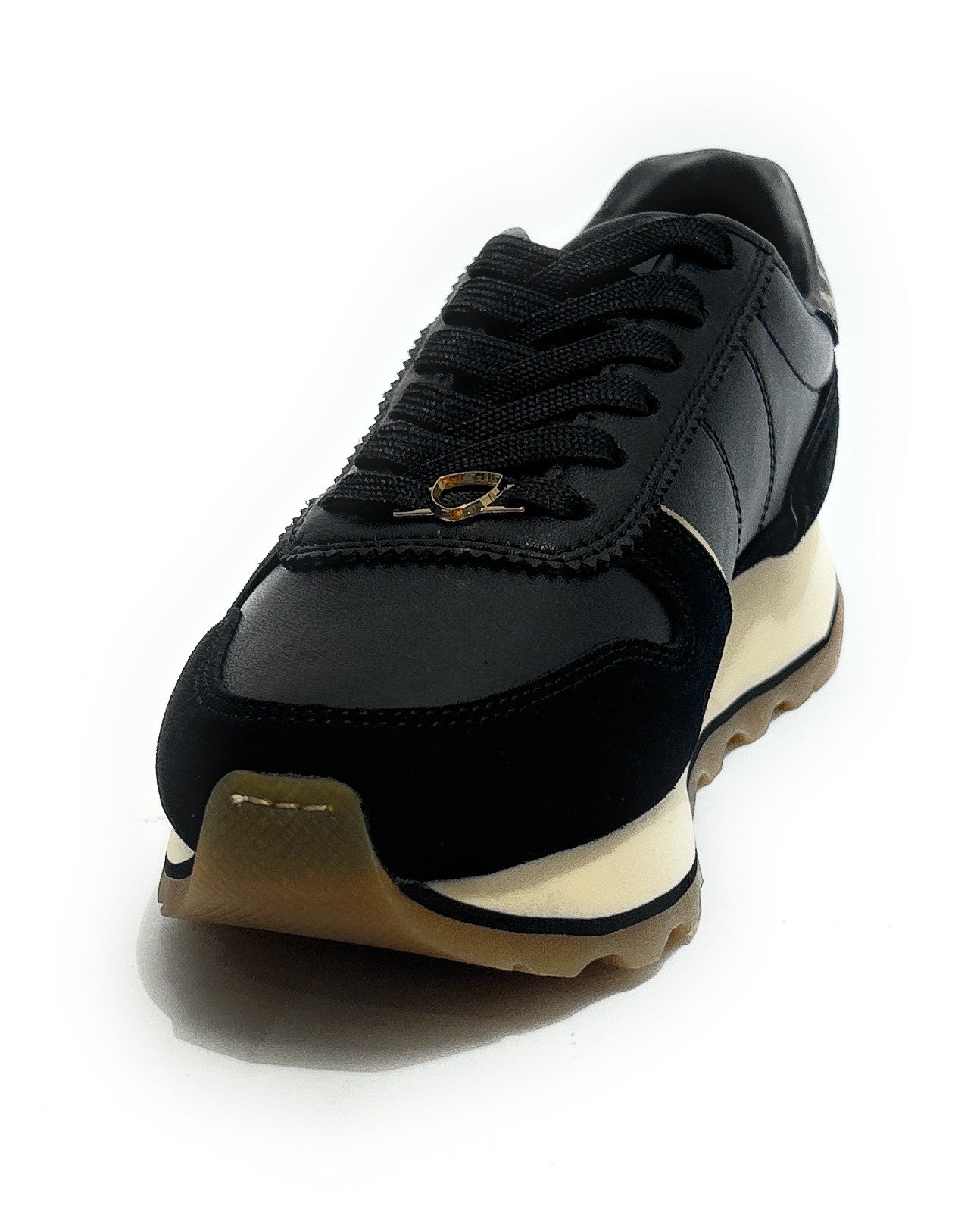 Scarpe donna Blauer sneaker pelle/ecopelle black/leopard D27BU05 F6MILLS01/LEL
