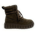 Scarpe donna Gold&gold anfibio in ecopelle scamosciata verde D27GG15 GB1141