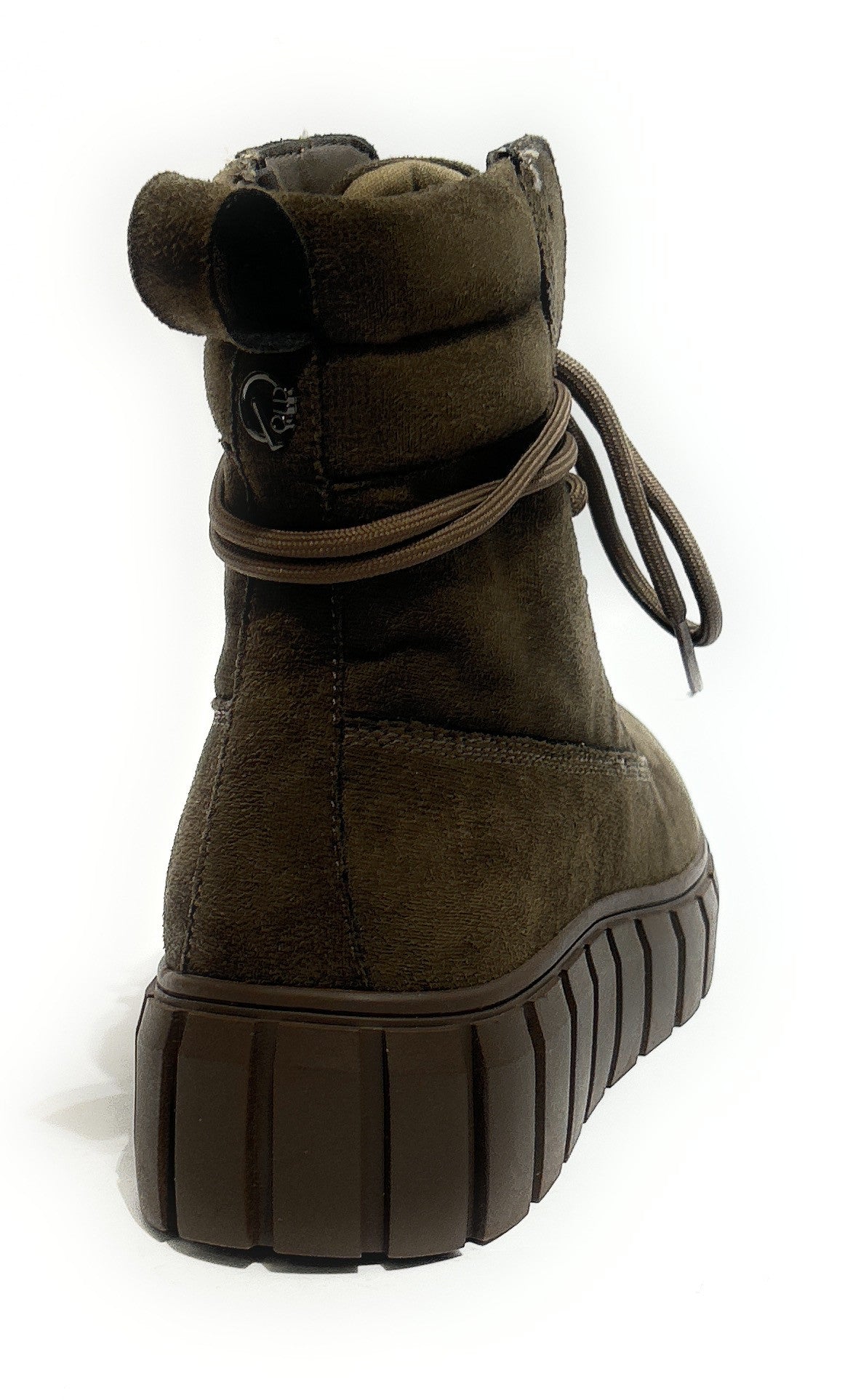 Scarpe donna Gold&gold anfibio in ecopelle scamosciata verde D27GG15 GB1141