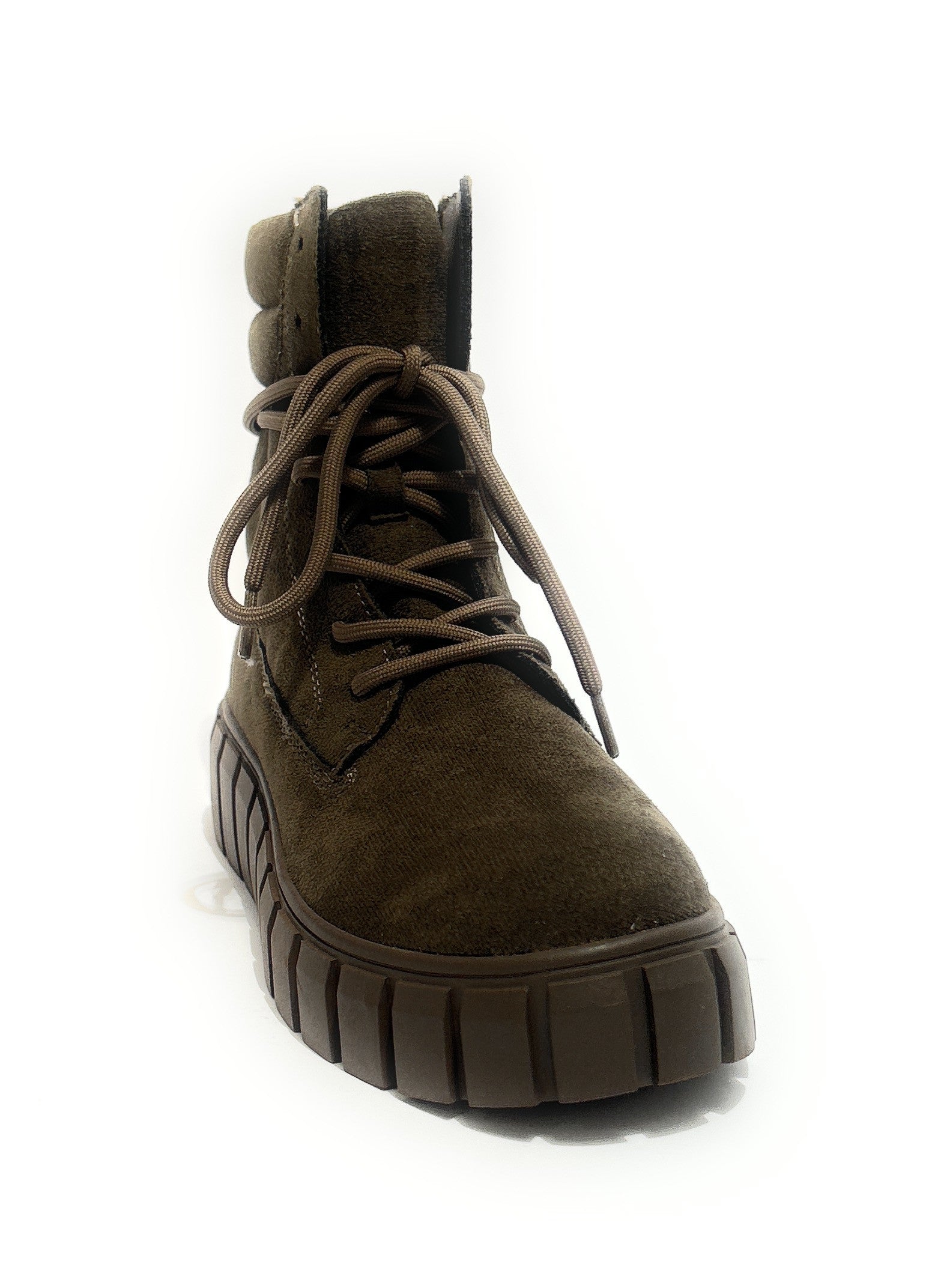 Scarpe donna Gold&gold anfibio in ecopelle scamosciata verde D27GG15 GB1141