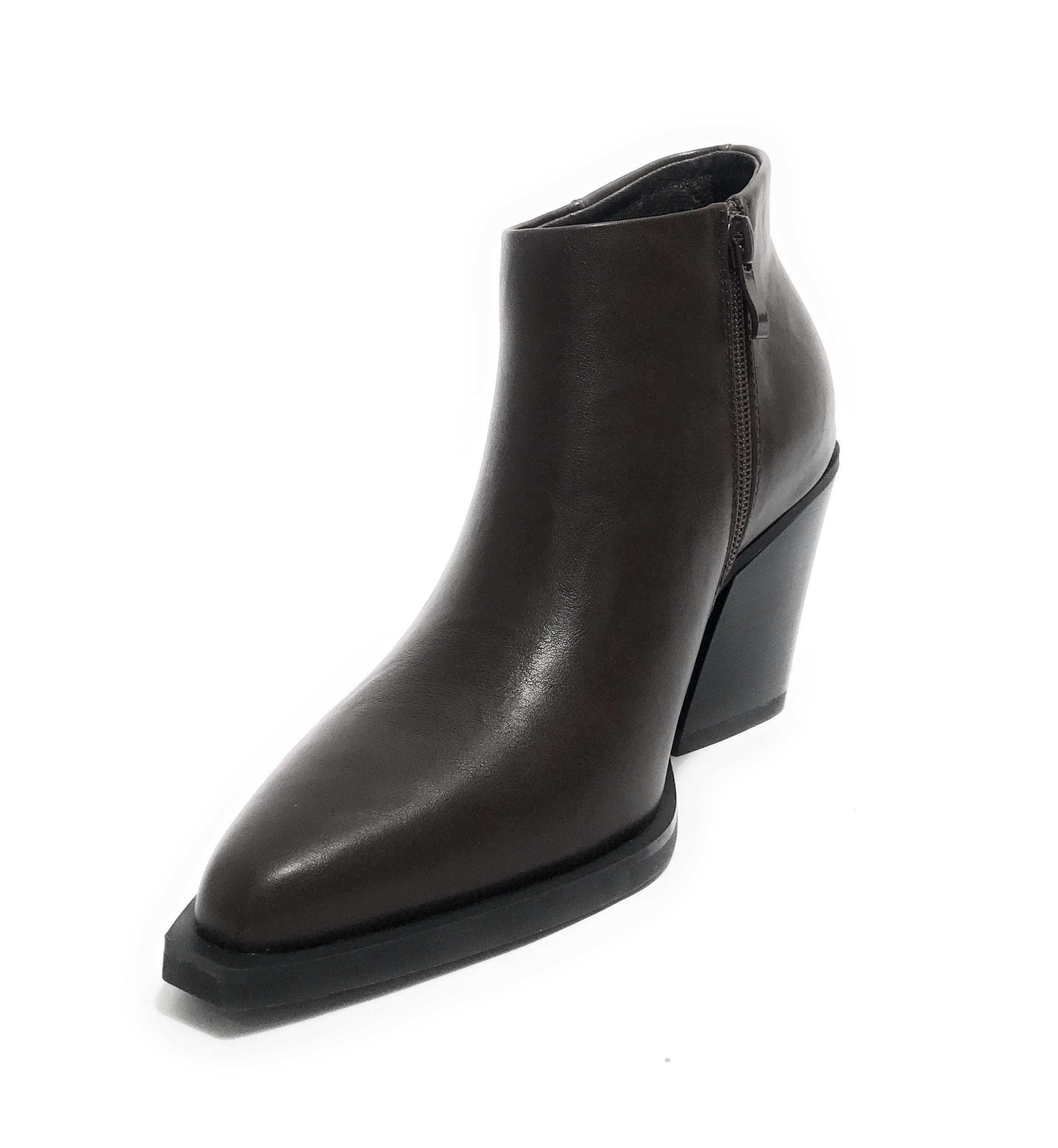 Scarpe donna Gold&gold tronchetto tc 70 ecopelle caffe D27GG17 GU328